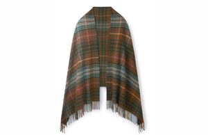 The Fornham Lambswool Scarf in Brown Check