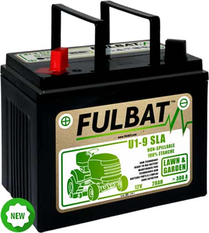 Batteri för åkgräsklippare Fulbat U1-9 SLA; 12 V; 28 Ah lämplig för Husqvarna, Partner, McCulloch
