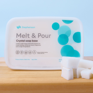 Crystal Natural White Melt & Pour Soap Base, 1kg - Stephenson