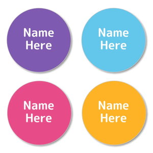 Vivid Shoe Dot Labels