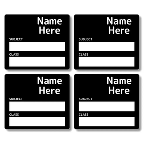 Single Colour School Book Labels