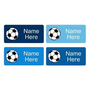 Soccer Ball Rectangle Name Labels