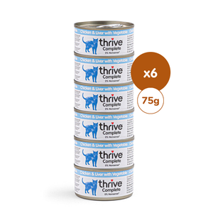 Chicken and Chicken Liver with Vegetables Complete Wet Cat Food