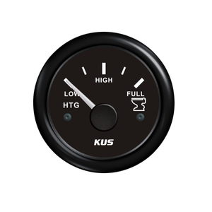 Sea V Black Face with Black Plastic Bezel Holding Tank Gauge