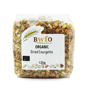 Organic Dried Courgette 10x10mm 125g