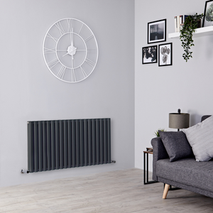 Milano Aruba - Horizontal Designer Radiator - Double Panel - 600mm x 1180mm - Anthracite