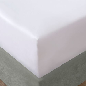 KING SIZE FITTED SHEET 600 Thread Cotton White