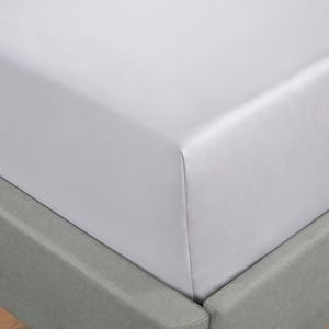 KING SIZE FITTED SHEET 600 Thread Cotton Silver