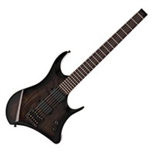 Harlem Headless Guitar by Gear4music, Trans Black