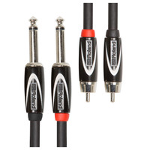 Roland Dual 1/4 inch - RCA Interconnect Cable, 3ft/1m