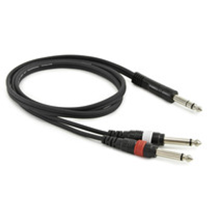 Stereo Jack - Mono Jack(x2) Cable, 1m