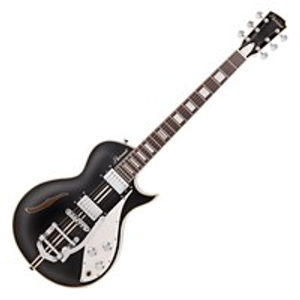 Hartwood Speedway Vibrato Electric Guitar, Greaser Black
