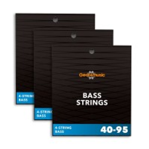 3 Pack of Bass Guitar Strings Set by Gear4music
