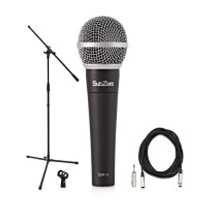 SubZero SZM-11 Dynamic Vocal Microphone, Boom Stand Pack