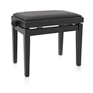 Adjustable Piano Stool by Gear4music, Matte Black