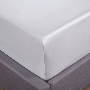 SUPER KING FITTED SHEET 350 Thread Cotton Silver