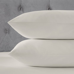 800TC Cotton Housewife Pillowcase Pair - Cream
