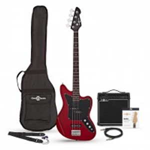 Seattle Bass Guitar + 15W Amp Pack, Red Wine