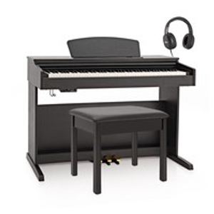 DP-10X Digital Piano by Gear4music, Stool Pack, Matte Black