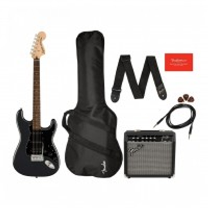 Squier Affinity Stratocaster HSS Pack, Charcoal Frost Metallic