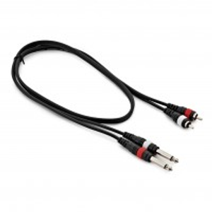 Essentials Dual Jack to RCA Phono Cable, 1m