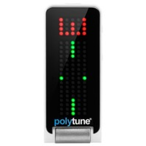 TC Electronic PolyTune Clip Guitar Tuner, White