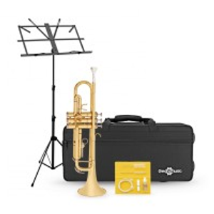 Student Trumpet Beginner Pack by Gear4music, Gold