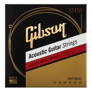 Gibson SAG-CBRW12 80/20 Bronze Coated Light Acoustic Strings, 12-53