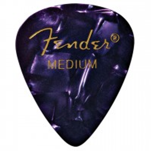 Fender Premium Celluloid 351 Picks, Medium, Purple Moto, 12 Pack