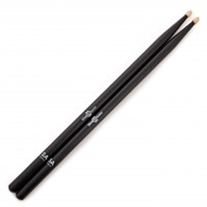 5A Wood Tip Hickory Drumsticks by Gear4music, Black