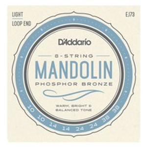 D'Addario EJ73 Mandolin Strings, Phosphor Bronze, Light 10-38