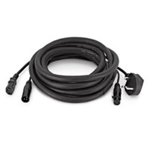 DMX and UK IEC Combination Cable by Gear4music, 5m