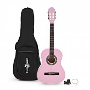 3/4 Classical Guitar Pack, Pink, by Gear4music