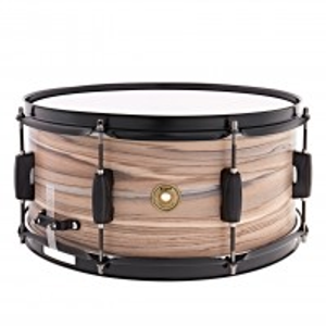 Tama Woodworks 14" x 6.5" Snare Drum, Natural Zebrawood Wrap