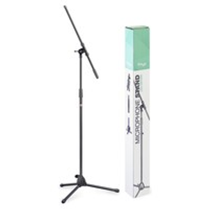 Stagg MIS-0822BK Microphone Boom Stand with Folding Legs, Black