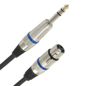 XLR (F) - Balanced 1/4" Jack Pro Cable, 3m