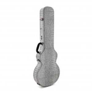 Deluxe Fitted Electric Guitar Case by Gear4music, Silver