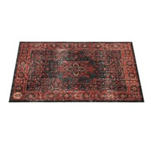 Drum n Base Vintage Persian Drum Mat, Red and Black 130cm x 90cm