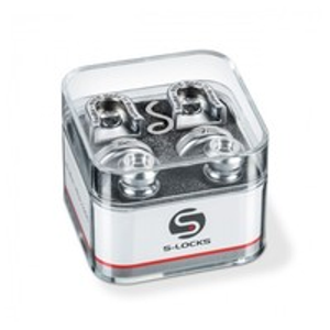 Schaller Security Strap Lock Set, Satin Chrome