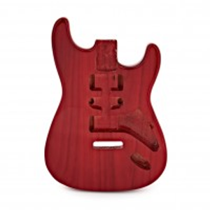 Guitarworks Duo-Cutaway Electric Guitar Body, Basswood, Transparent Red