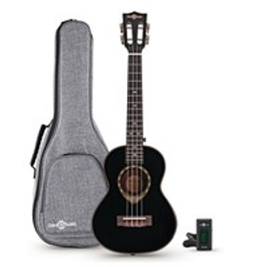Archback Tenor Ukulele Pack by Gear4music, Black