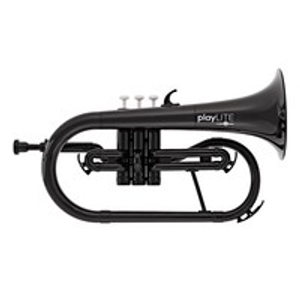 playLITE Hybrid Flugel Horn by Gear4music, Black