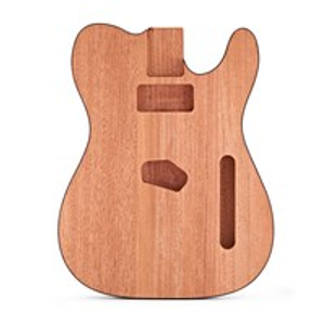 Guitarworks Solo-Cutaway Electric Guitar Body, Mahogany with Binding