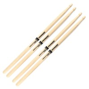 ProMark Hickory 5B Woodtip Drumsticks, 2 Pair Value Bundle