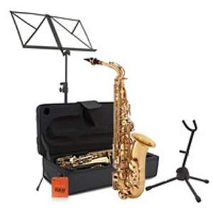 Alto Saxophone Beginner Pack by Gear4music, Gold