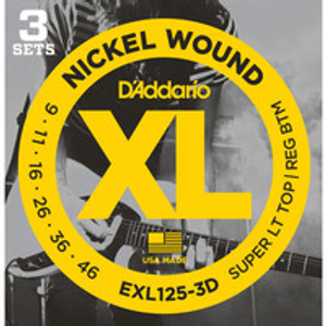 D'Addario EXL125-3D 9-46, 3 Pack