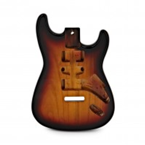 Guitarworks Duo-Cutaway Electric Guitar Body, Basswood, Vintage Sunburst