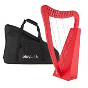 playLITE 15 String Harp by Gear4music, Red