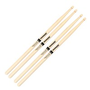 Promark Rebound 5A Hickory Acorn Wood Tip, 2 Pair Value Bundle