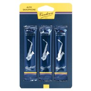 Vandoren Traditional Alto Saxophone Reeds, 2.5 (3 Pack)